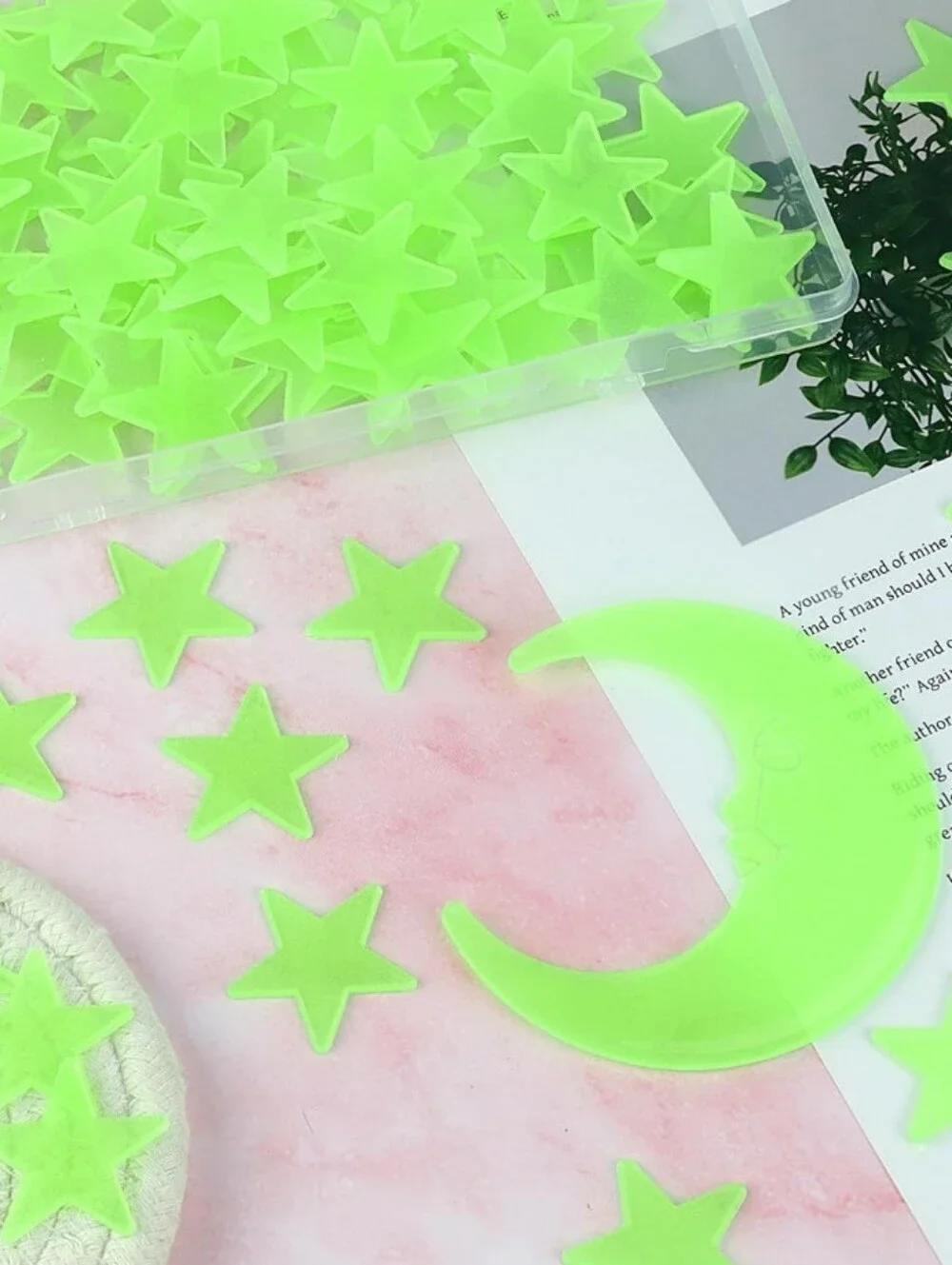 41 Glow-in-the-Dark Star and Moon Wall Stickers